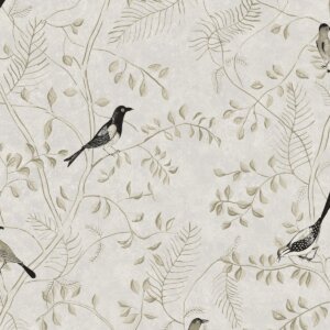 KENT ROMANTIC MADARAK Tapéta (0,53 m x 10,05 m), fehér