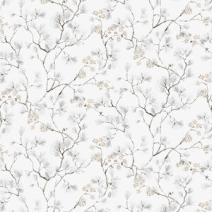 KIMONO JAPÁN VIRÁGOS Tapéta (0,53 m x 10,05 m), fehér