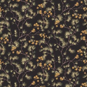KIMONO JAPÁN VIRÁGOS Tapéta (0,53 m x 10,05 m), arany