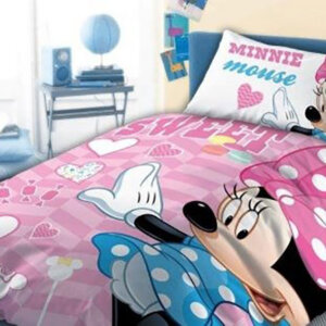 Disney Minnie Sweet gyerek, ovis ágyneműhuzat 100×135cm, 40×60 cm