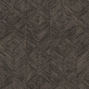 TRIBUTE RETRO ROMBUSZ Tapéta (0,53 m x 10,05 m), fekete