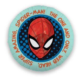 Pókember Web Head formapárna, díszpárna 35x35 cm Velúr