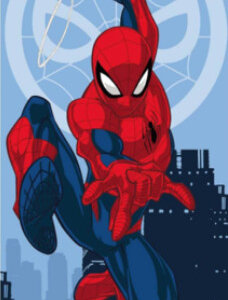 Pókember Jump Hero fürdőlepedő, strand törölköző 70x140cm