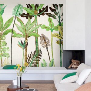 WALL DESIGNS FELHŐCSÍKOK Tapéta (1,27 m x 3,00 m), festmény, kék