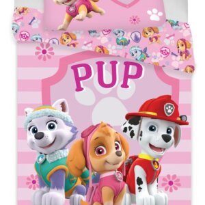 Mancs Őrjárat Pup Power ágyneműhuzat 140×200cm, 70×90 cm