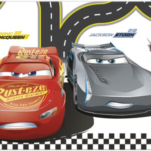 Disney Verdák Arena Race műanyag asztalterítő 120×180 cm