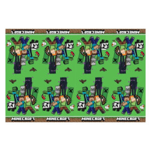 Minecraft Green műanyag asztalterítő 120x180 cm