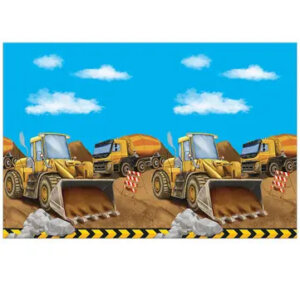Építkezés Grabber műanyag asztalterítő 120×180 cm
