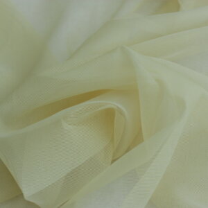 Egyszínű, fényes organza, fényáteresztő, 300 cm magas függöny, halvány sárga