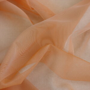 Egyszínű, fényes organza, fényáteresztő, 300 cm magas függöny, narancs