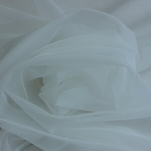 Egyszínű, fényes organza, fényáteresztő, 300 cm magas függöny, fehér
