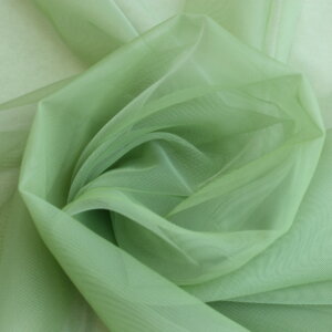 Egyszínű, fényes organza, fényáteresztő, 300 cm magas függöny, világos zöld