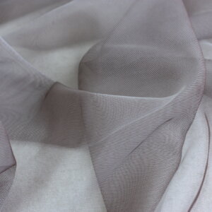 Egyszínű, fényes organza, fényáteresztő, 300 cm magas függöny, középszürke