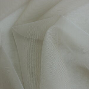 Egyszínű, fényes organza, fényáteresztő, 300 cm magas függöny, halvány homok