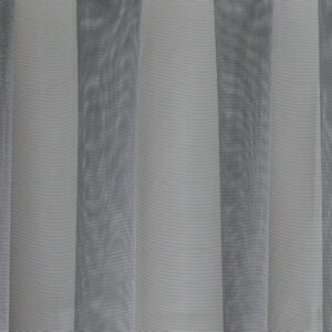 Függőleges csíkos, színes sablé függöny, 300 cm magas, szürke-fehér