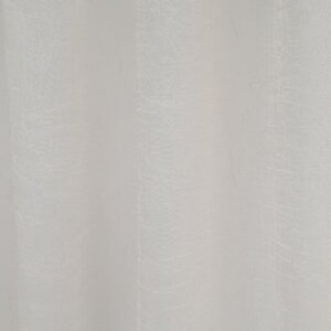 Gyűrt organza függöny, 270 cm, törtfehér