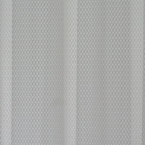 Hálós, rombuszmintás, jaquard, fényáteresztő függöny, 330 cm, törtfehér