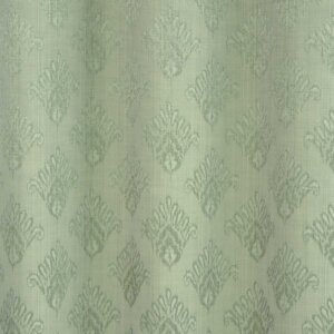 Geometriai mintás jacquard dekor függöny, zöld színű