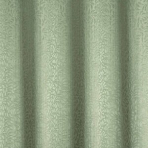 Geometriai mintás jacquard dekor függöny, zöld színű