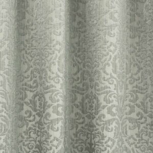 Geometriai mintás jacquard dekor függöny, homok színű