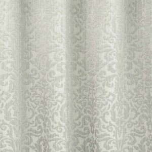 Geometriai mintás jacquard dekor függöny, ekrü színű