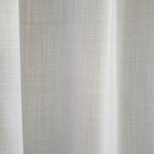 BOLZANO - Természetes hatású, szablé, pasztell fényáteresztő dekorfüggöny, 315 cm, fehér