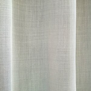 BOLZANO - Természetes hatású, szablé, pasztell fényáteresztő dekorfüggöny, 315 cm, ekrü