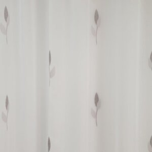 Sablé függöny levél mintával, ekrü színű