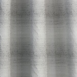 COSTA - Mintás szatén dekorfüggöny, 140 cm, szürke pöttyös sávos