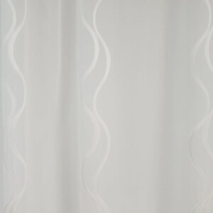 EMMA -  Sablé, ólomzsinóros fényáteresztő függöny anyag, 300 cm, fehér