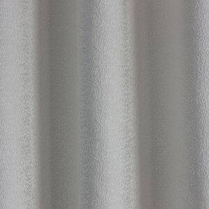 ENZO - Modern, fémes színhatású dekorfüggöny, 140 cm, fehér