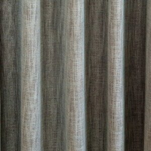 GLOSSY - Fémszál beszövéses, rácsos szövésű, natúr hatású fényáteresztő függönyanyag, 300 cm, drapp