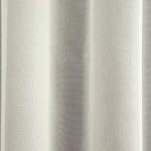 IMELDA - Rács szövet, fényáteresztő függönyanyag, natúr, természetes színekben, 295 cm, fehér