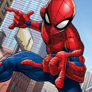 Pókember City Glider kéztörlő, arctörlő, törölköző 30x50cm