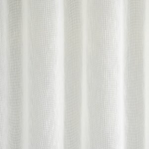 JORDANA - Újrahasznosított sablé, átlátszó függönyanyag, 300 cm, törtfehér