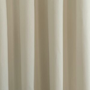 NAPOLI - Pamut vászon, egyszínű dekorfüggöny, 140 cm, ekrü