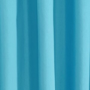 NAPOLI - Pamut vászon, egyszínű dekorfüggöny, 140 cm, babakék