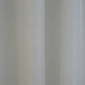 NELSON - Fehér, minimál sable függöny, ólomzsinóros, 300 cm, ekrü