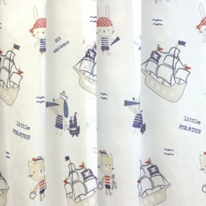 PIRATE - Tengerészes, hajós, gyermek voile függöny, 180 cm