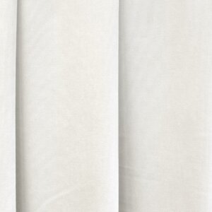 RAMON - Egyszínű, bársonyos jacquard, elegáns sötétítő függöny, gazdag színválasztékban, 280 cm, fehér