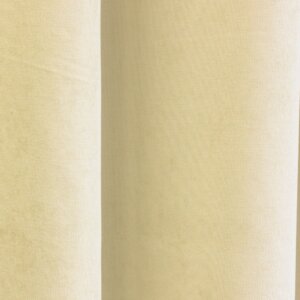 RAMON - Egyszínű, bársonyos jacquard, elegáns sötétítő függöny, gazdag színválasztékban, 280 cm, bézs