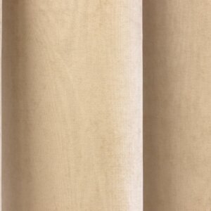 RAMON - Egyszínű, bársonyos jacquard, elegáns sötétítő függöny, gazdag színválasztékban, 280 cm, púder