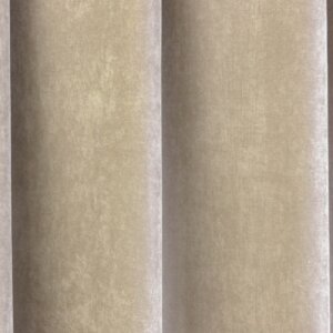 RAMON - Egyszínű, bársonyos jacquard, elegáns sötétítő függöny, gazdag színválasztékban, 280 cm, drapp