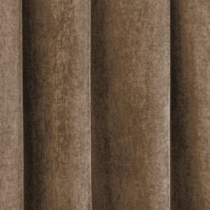 RAMON - Egyszínű, bársonyos jacquard, elegáns sötétítő függöny, gazdag színválasztékban, 280 cm, csokoládébarna