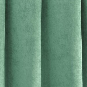 RAMON - Egyszínű, bársonyos jacquard, elegáns sötétítő függöny, gazdag színválasztékban, 280 cm, mentazöld