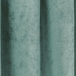 RAMON - Egyszínű, bársonyos jacquard, elegáns sötétítő függöny, gazdag színválasztékban, 280 cm, világoskék