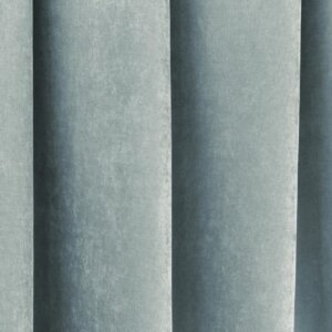 RAMON - Egyszínű, bársonyos jacquard, elegáns sötétítő függöny, gazdag színválasztékban, 280 cm, ezüstszürke