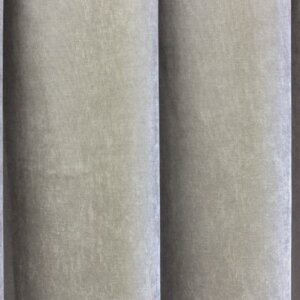 RAMON - Egyszínű, bársonyos jacquard, elegáns sötétítő függöny, gazdag színválasztékban, 280 cm, szürkésbézs