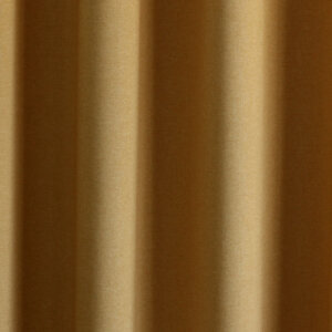 RIMINI - Szolidan elegáns, exkluzív megjelenésű, egyszínű, sűrű szövésű textil sötétítő függöny, 300 cm, okker