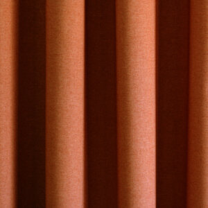 RIMINI - Szolidan elegáns, exkluzív megjelenésű, egyszínű, sűrű szövésű textil sötétítő függöny, 300 cm, korall